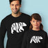 Long-sleeved parent-child sweater